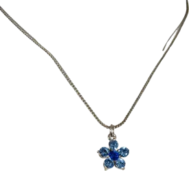 00's Blue Daisy Necklace