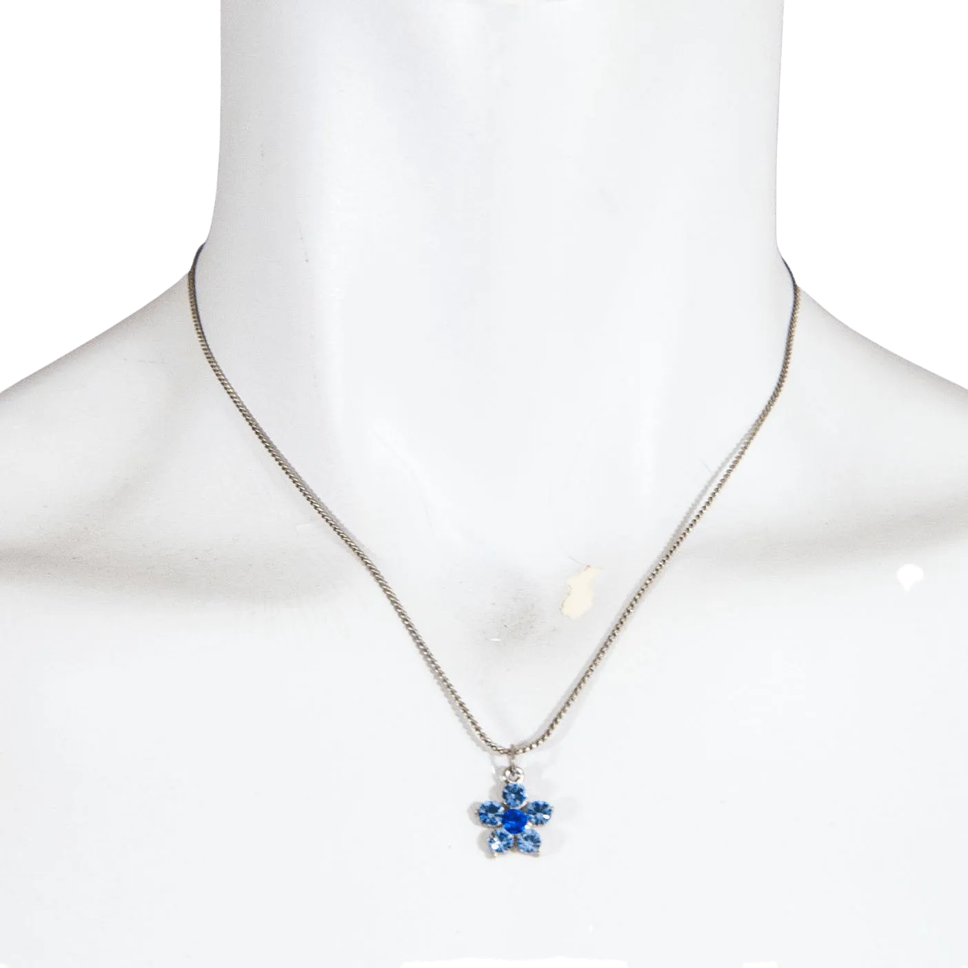00's Blue Daisy Necklace