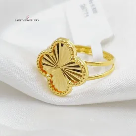 18K Clover Ring