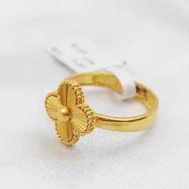 21K Clover Ring
