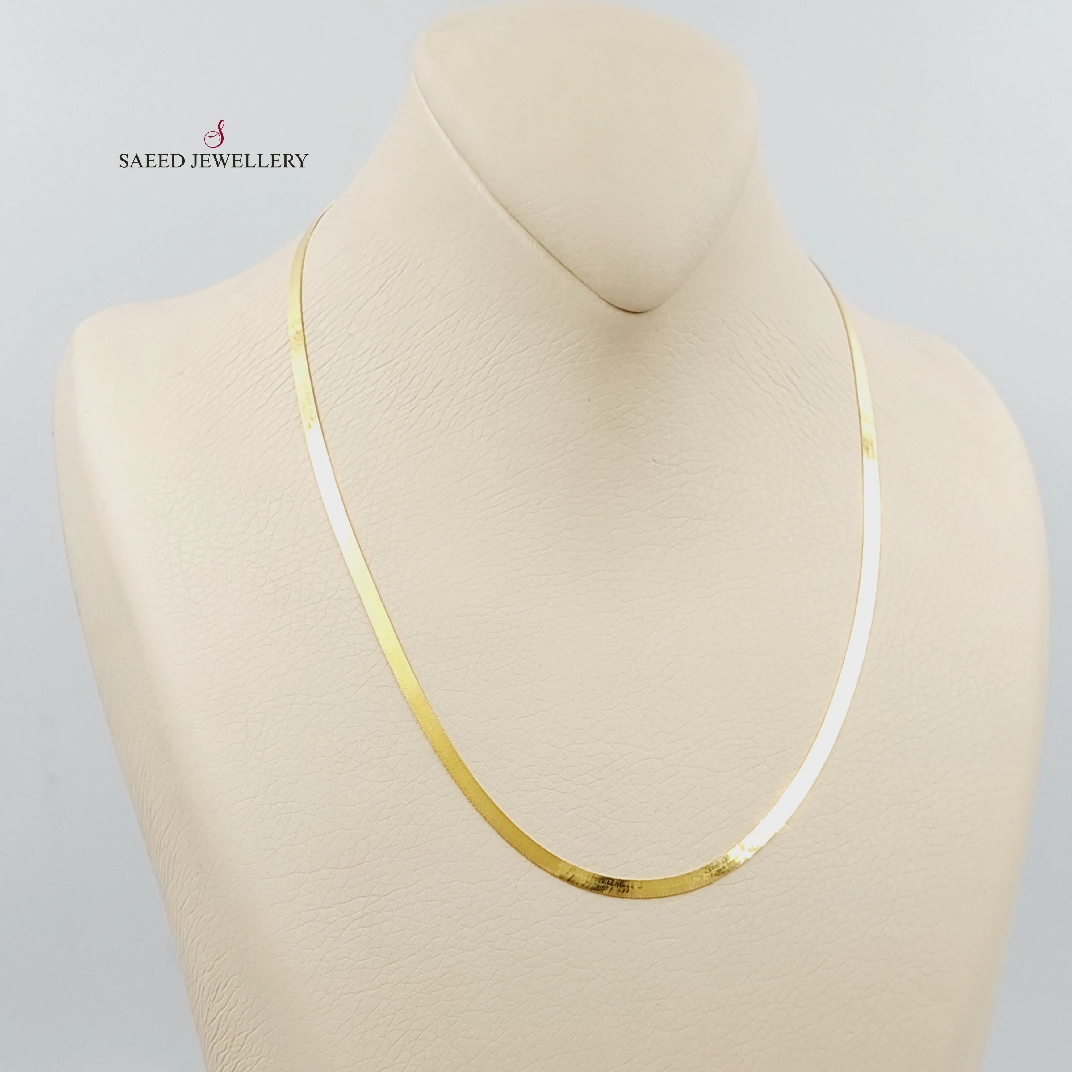 (3mm) Necklace Flat Chain