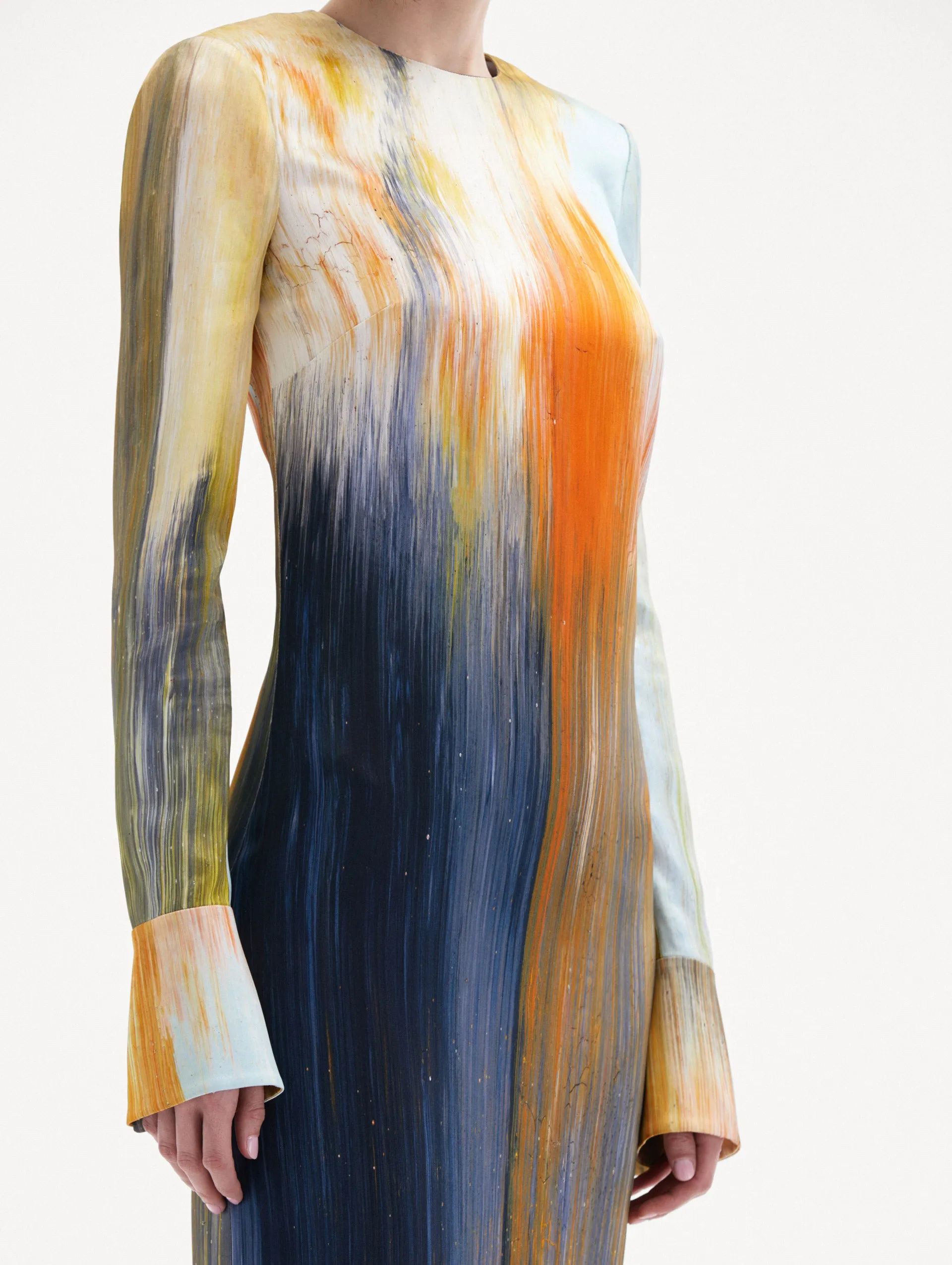 Abstract Brushstroke Marocaine Dress