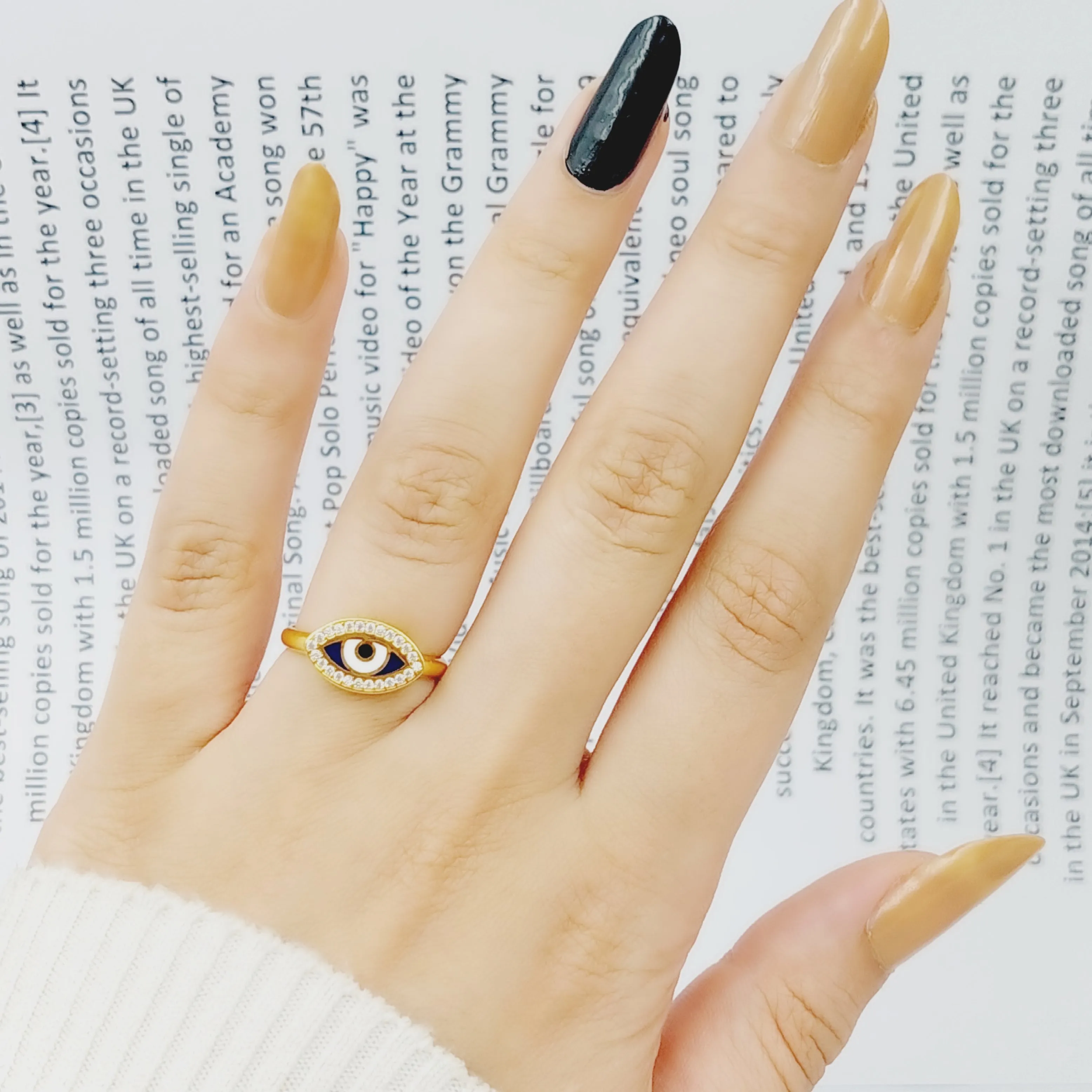 Ain Enamel Ring