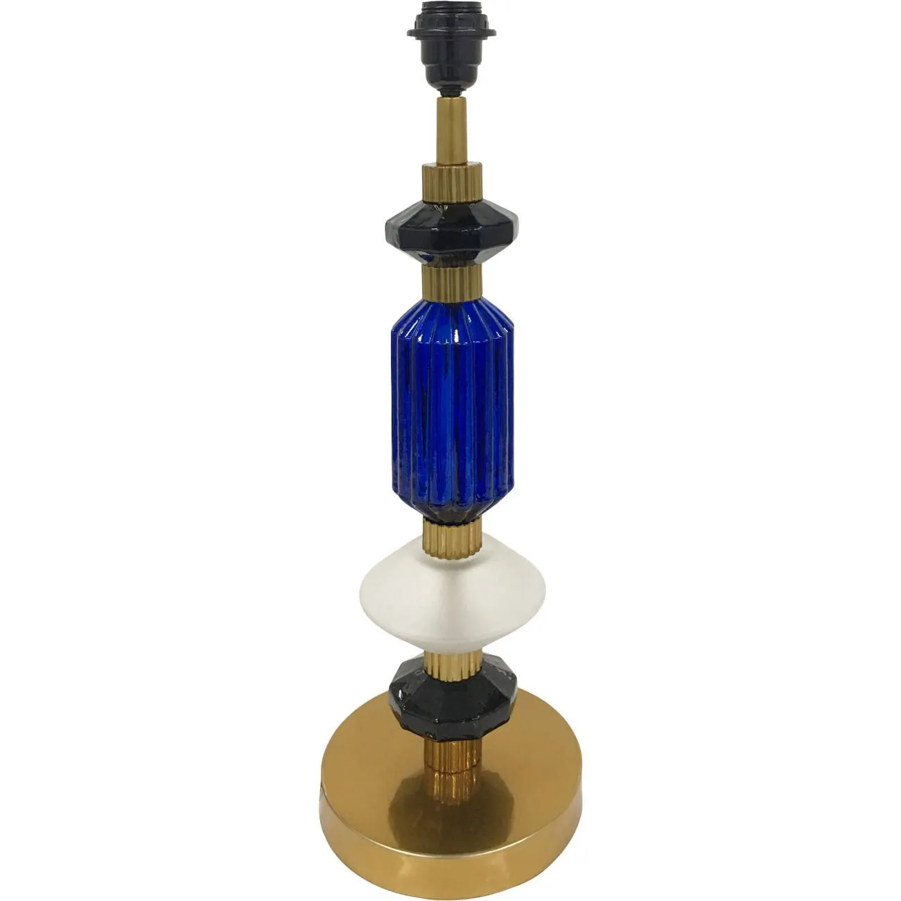 Alena Ink Blue & Frosted Glass Table Lamp (Base Only)