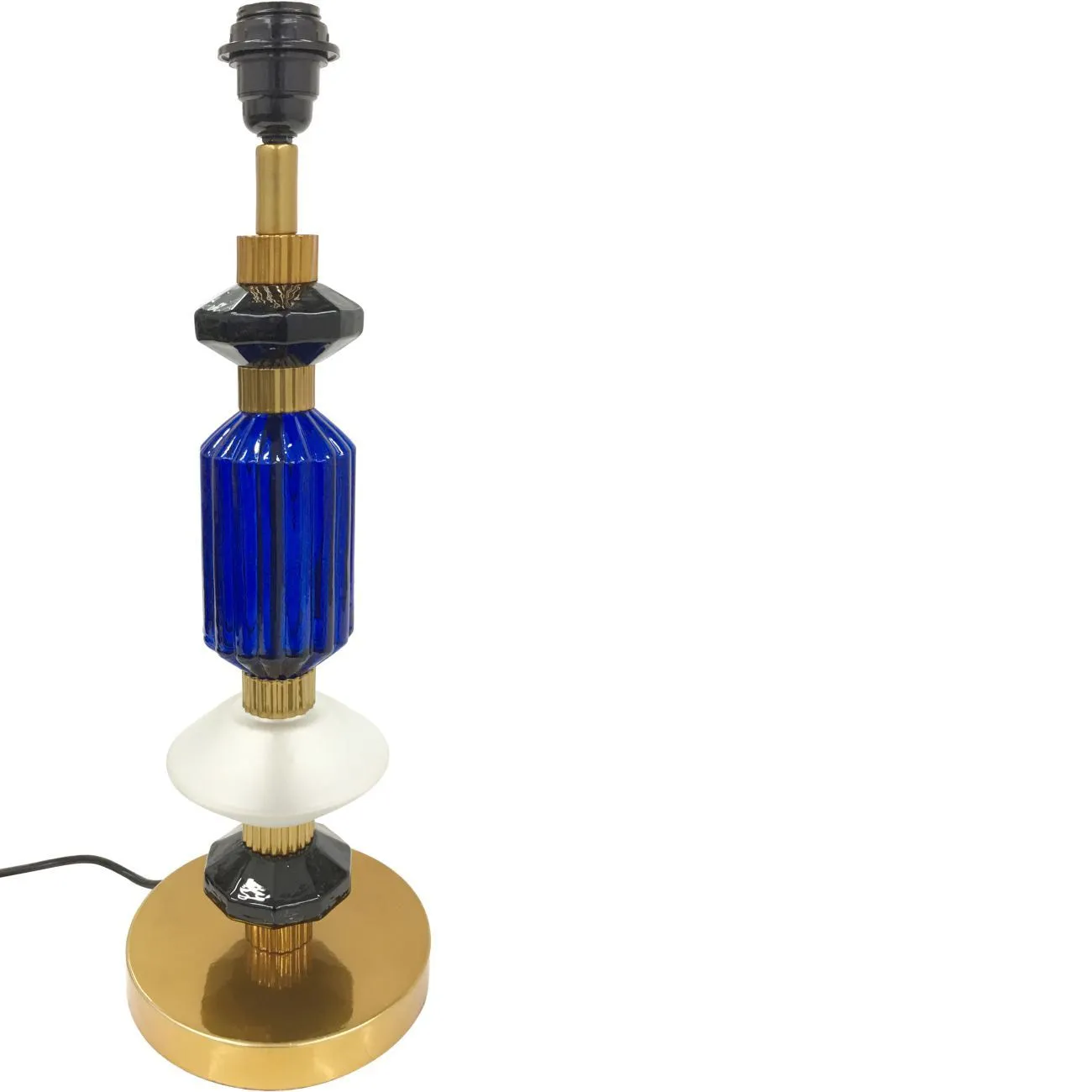 Alena Ink Blue & Frosted Glass Table Lamp (Base Only)