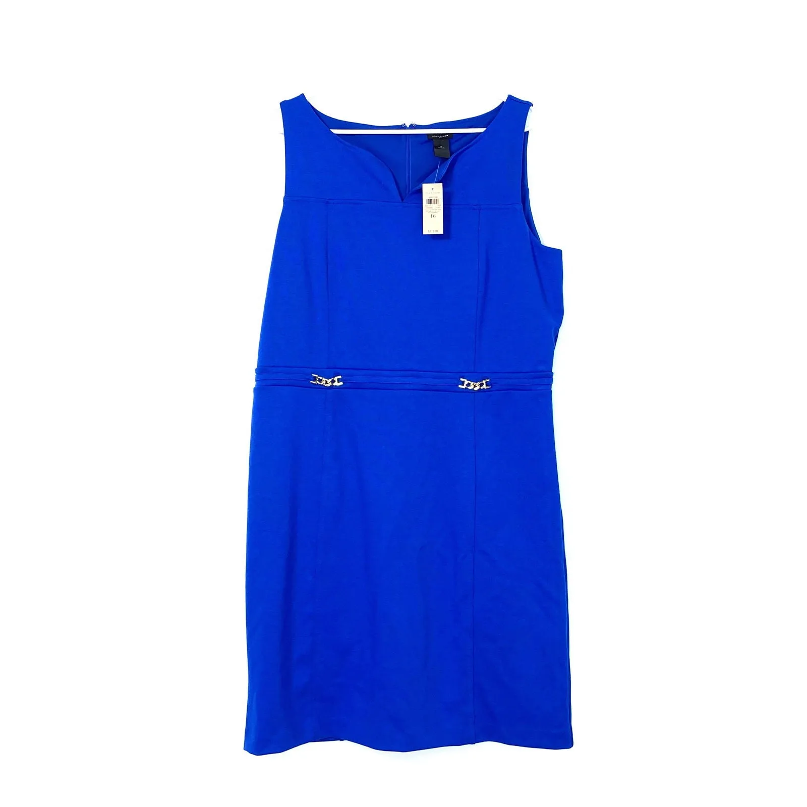 Ann Taylor Womens Size 16 Royal Blue Sleeveless Dress
