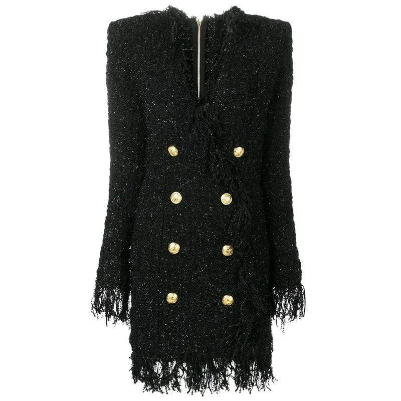 Autumn Winter  High Quality Designer Slim Straight Dress