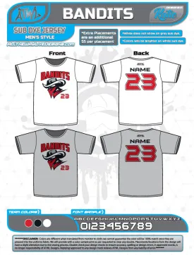 Bandits 10U Sub Dye Jersey