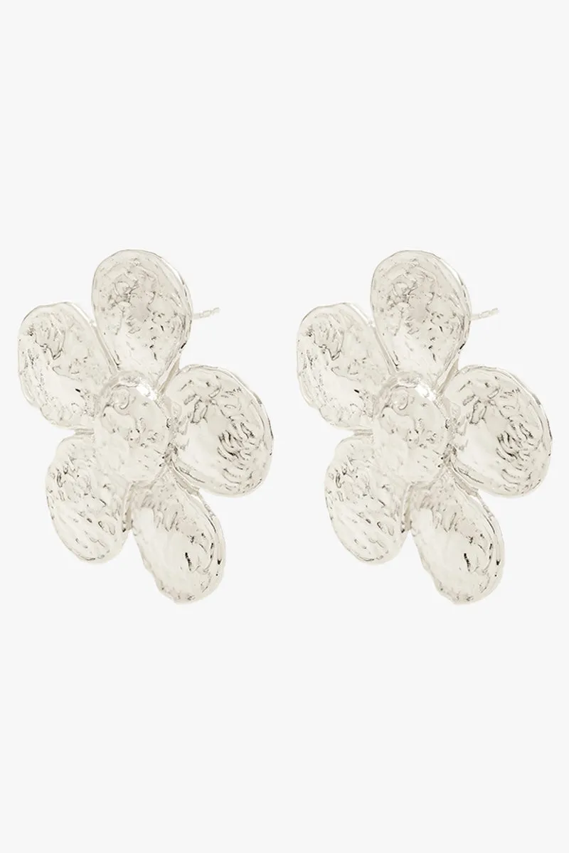 Big Flower Earring Silver