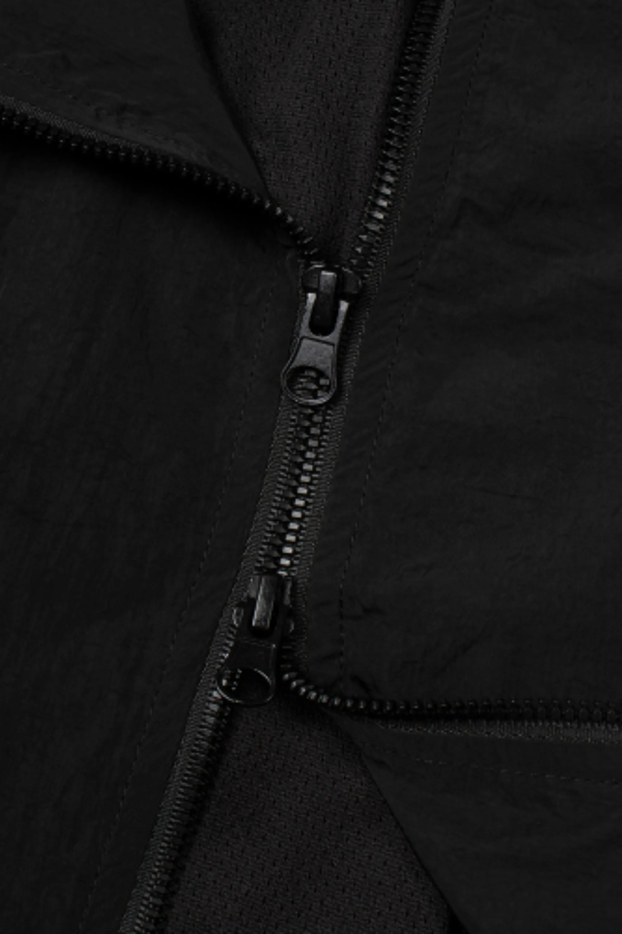 Black Double Slider Zipper Vest Dress