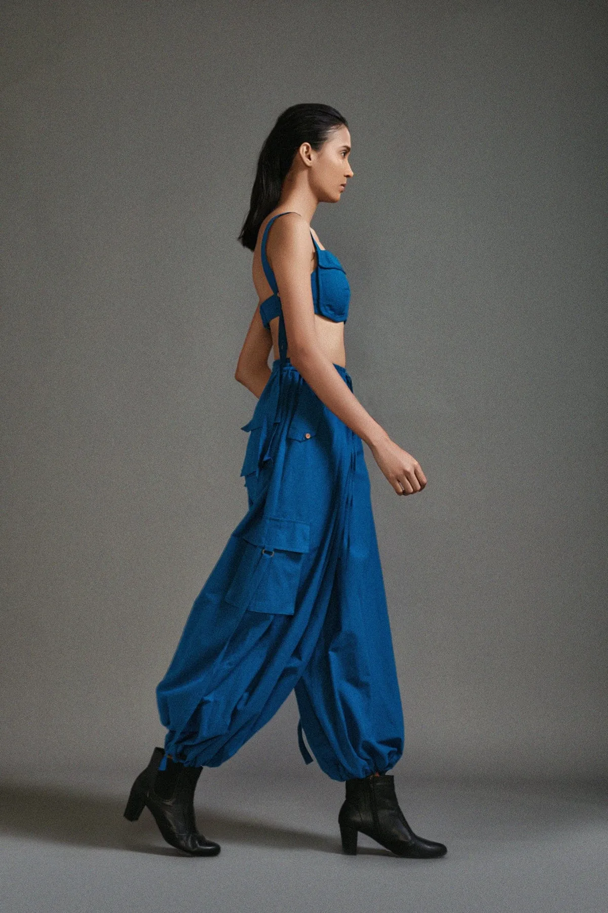 Blue Pocket Corset