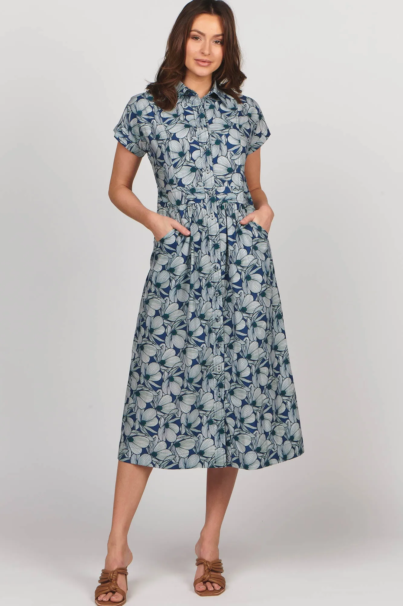 Cali Shirtdress Cosmos Bloom