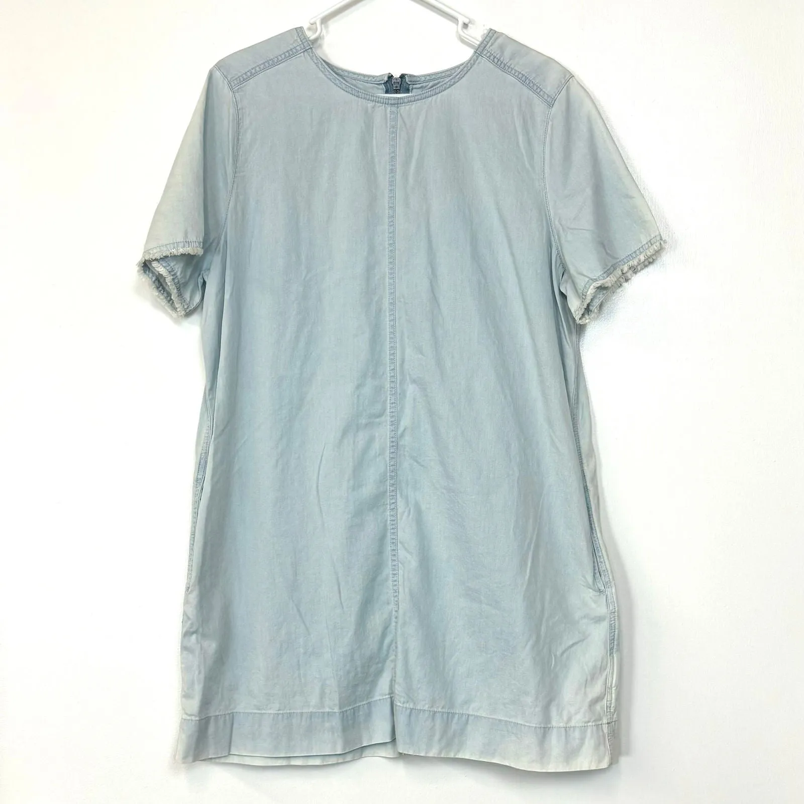 Calvin Klein Jeans | Womens Light Wash Denim Mini-Dress | Color: Blue | Size: XL | Pre-Owned