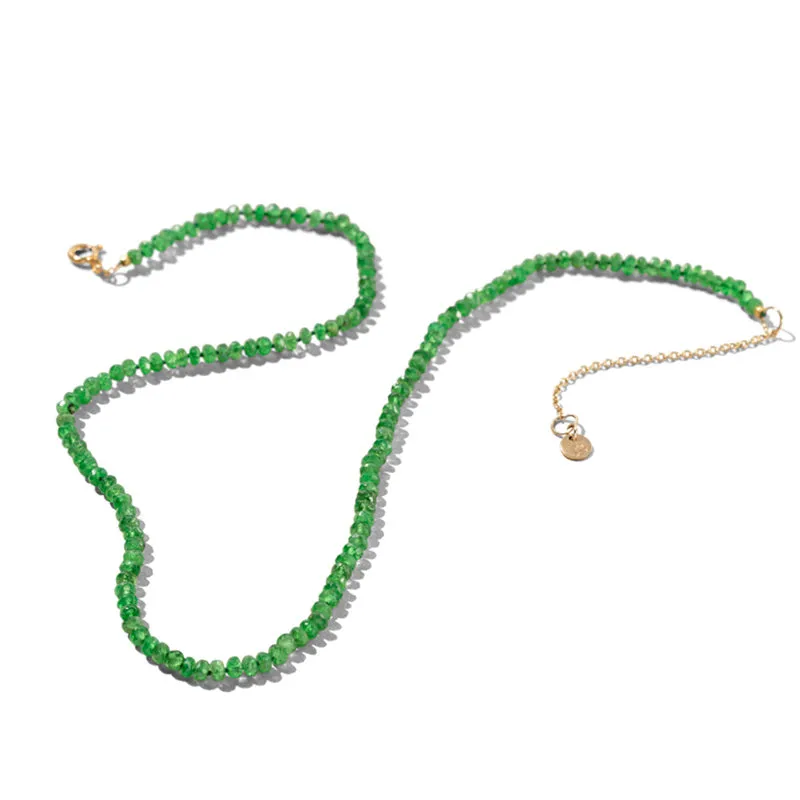 Chronos Strand, Tsavorite Garnet, 9kt Yellow Gold