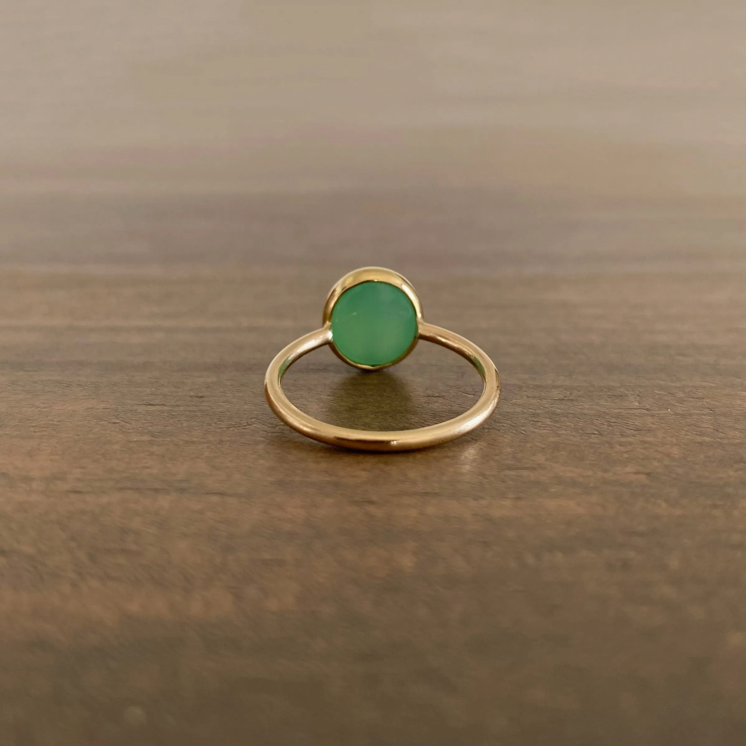 Chrysoprase Lucky Scarab Ring