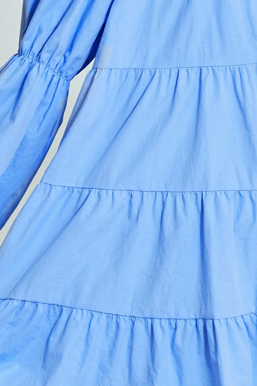 Claire Ruffle Hem Shirt Dress