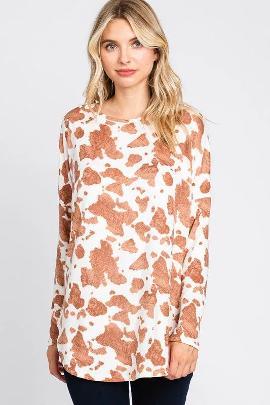 Cow Print Styles Top