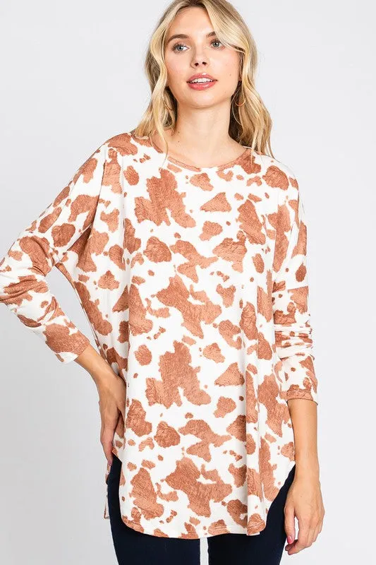 Cow Print Styles Top