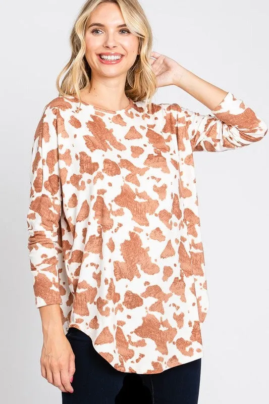 Cow Print Styles Top