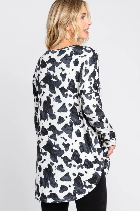 Cow Print Styles Top