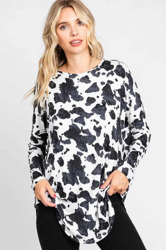Cow Print Styles Top
