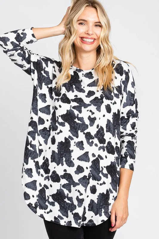 Cow Print Styles Top