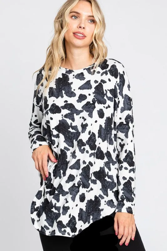 Cow Print Styles Top