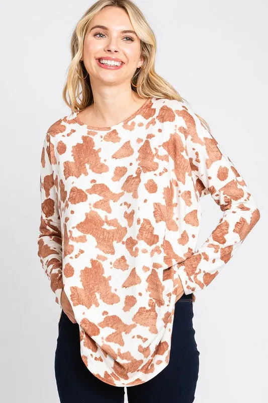 Cow Print Styles Top