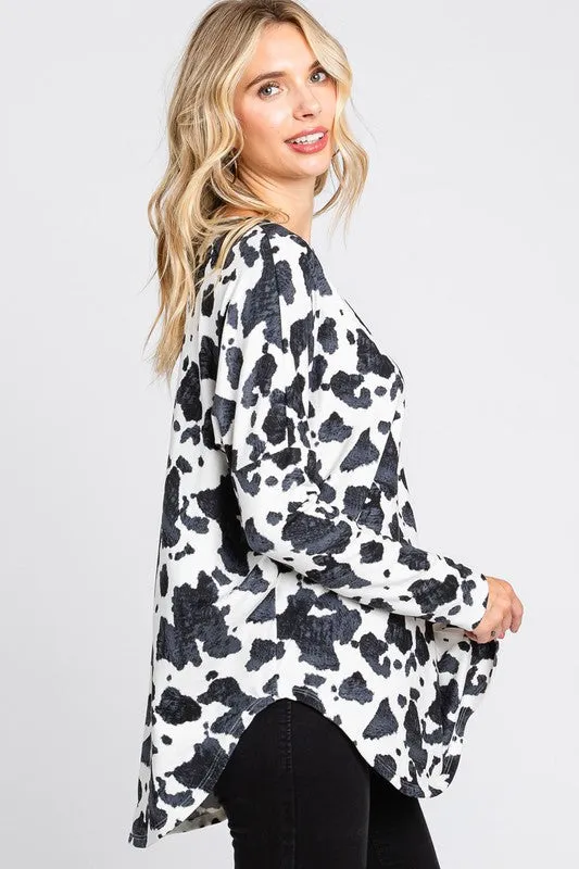 Cow Print Styles Top