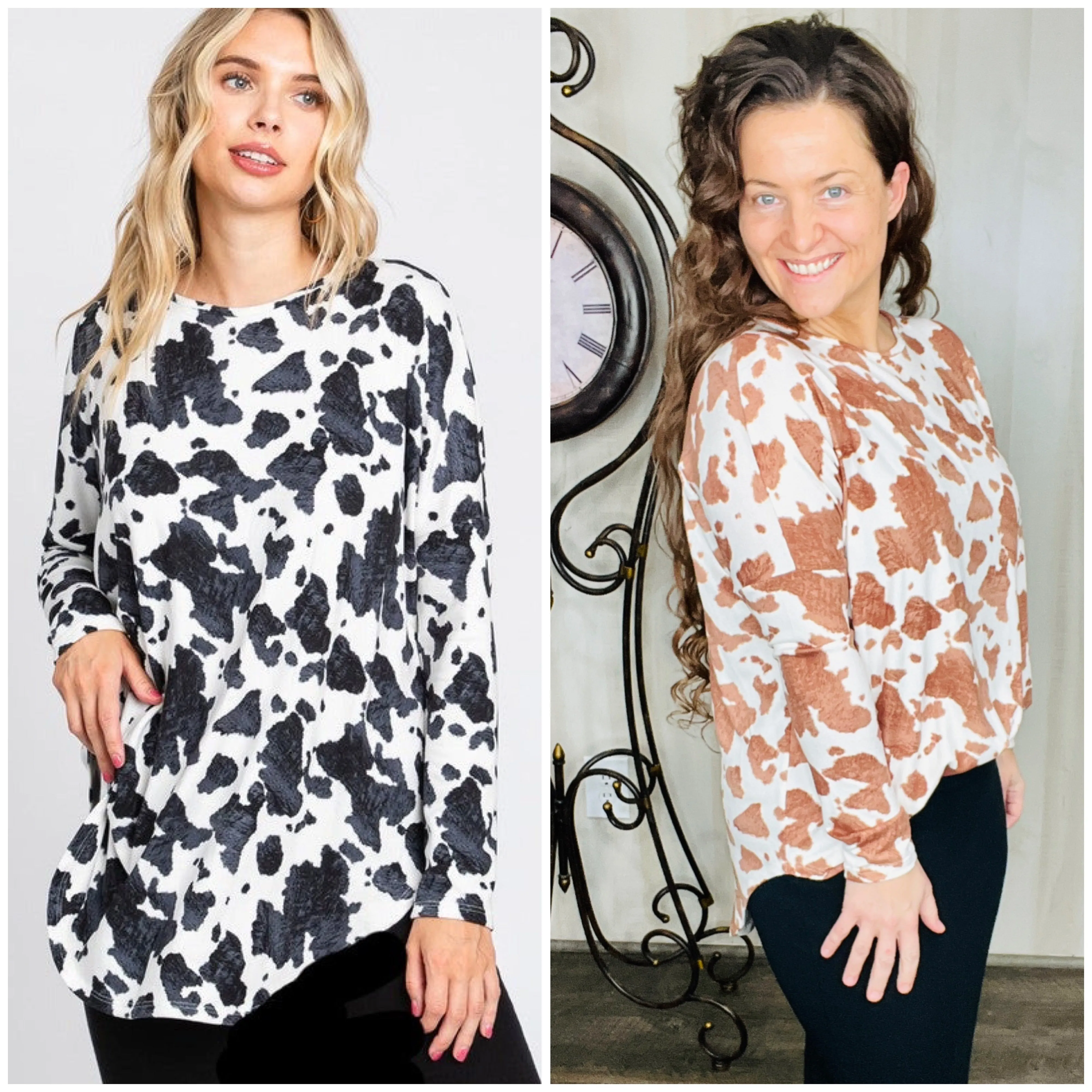 Cow Print Styles Top