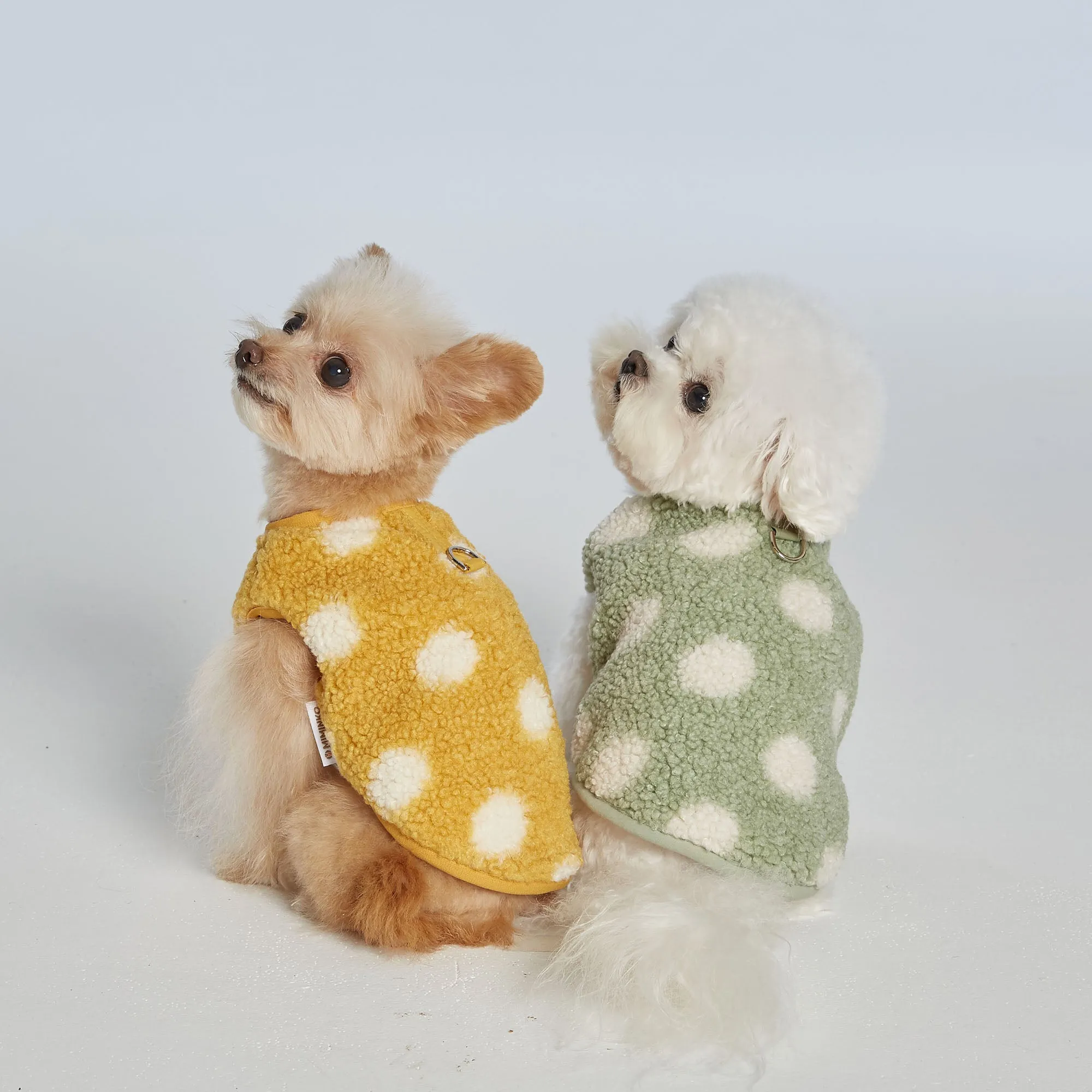 Cozy n Snug Sherpa Dot Vest - Mint