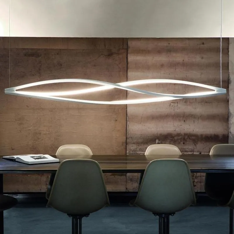 Curved Feature Linear Pendant | In the Wind