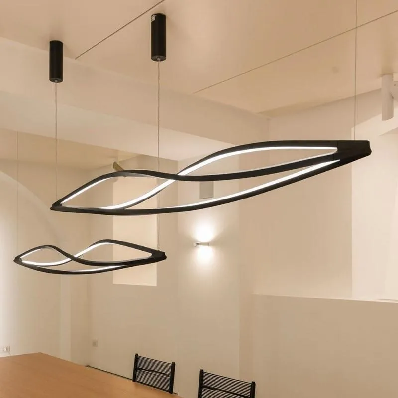 Curved Feature Linear Pendant | In the Wind