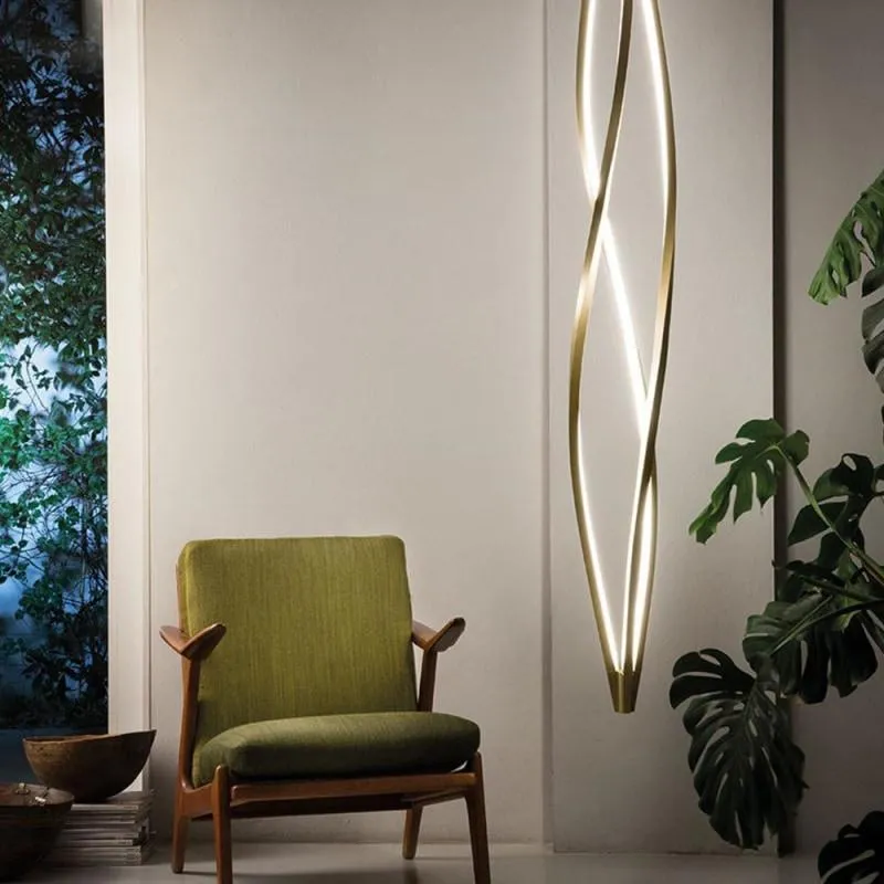 Curved Feature Linear Pendant | In the Wind