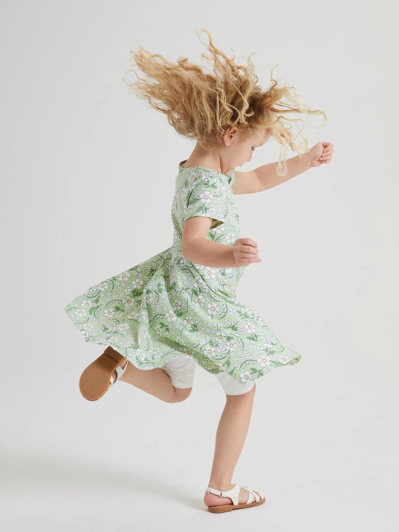 Daisy Print Kids Dress