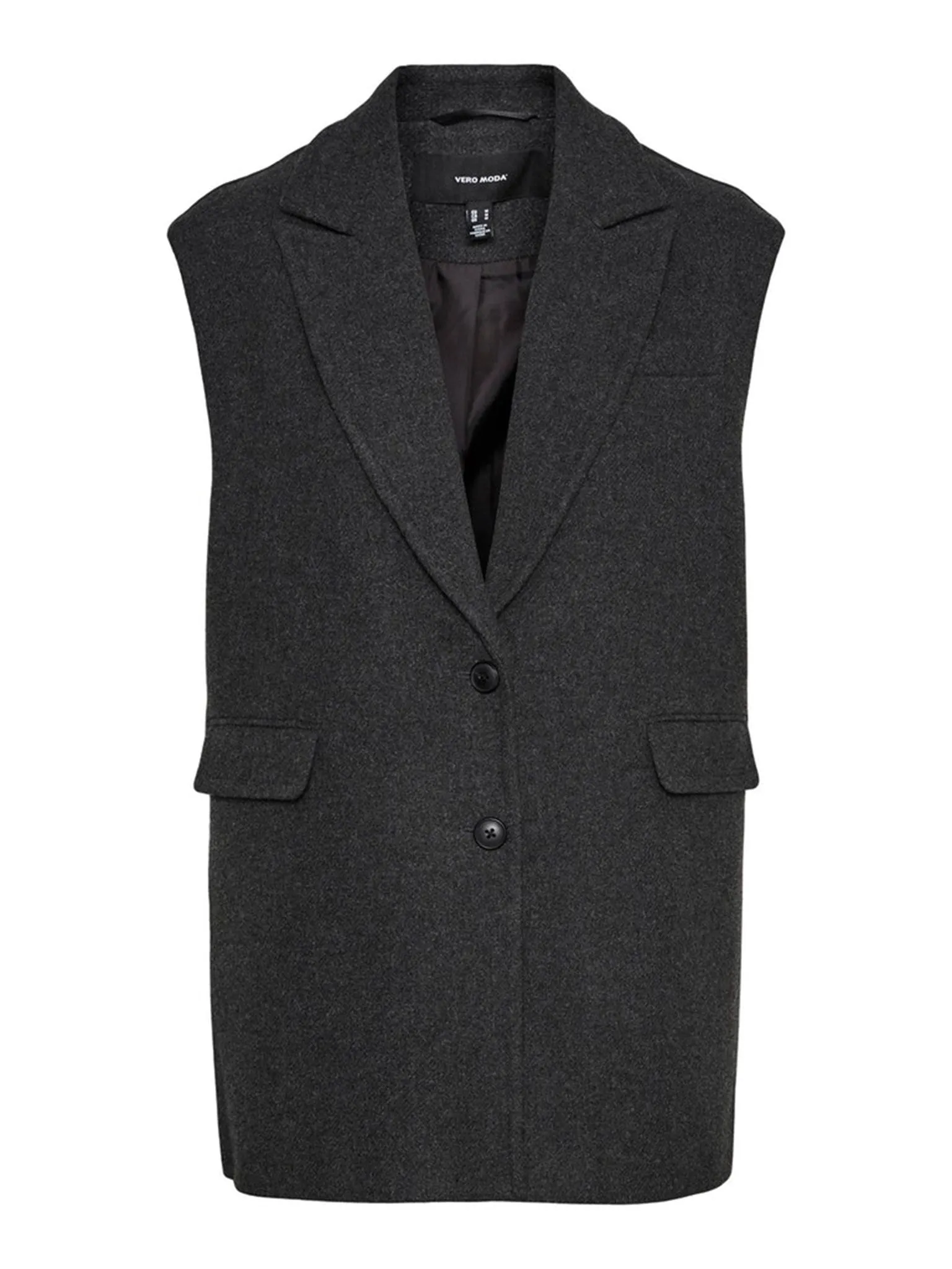 Edna Waistcoat - Dark Grey Melange