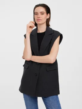 Edna Waistcoat - Dark Grey Melange