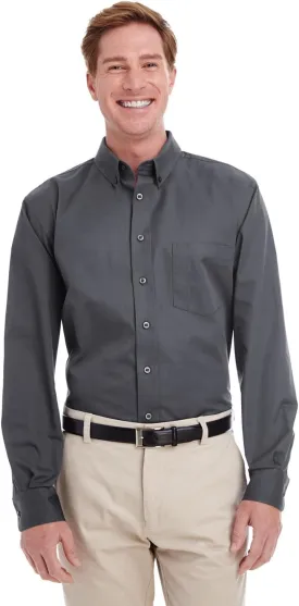 Foundation 100% Cotton Long-Sleeve Twill Shirt with Teflon (M581)