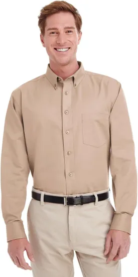 Foundation 100% Cotton Long-Sleeve Twill Shirt with Teflon (M581)