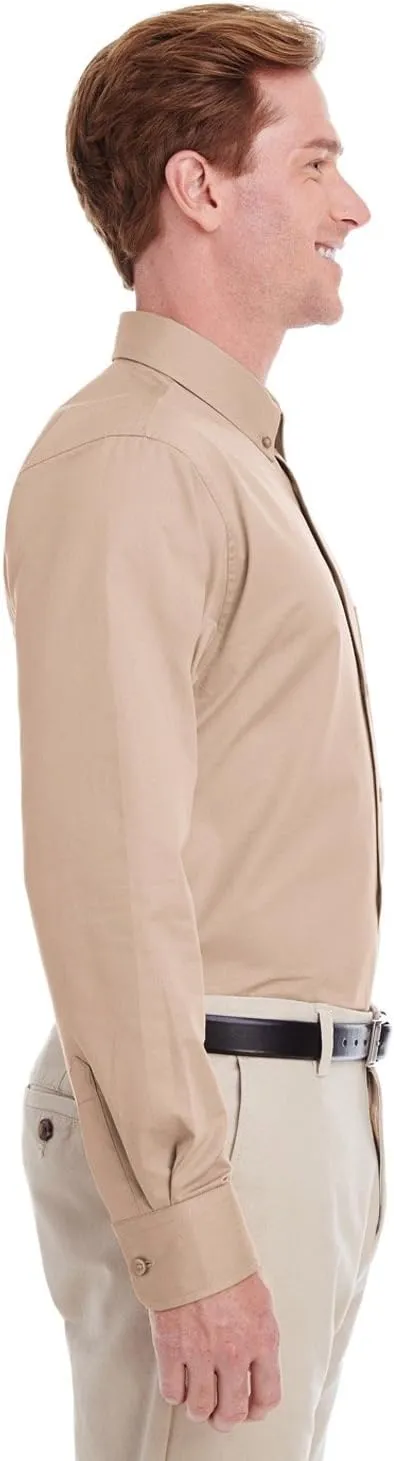Foundation 100% Cotton Long-Sleeve Twill Shirt with Teflon (M581)