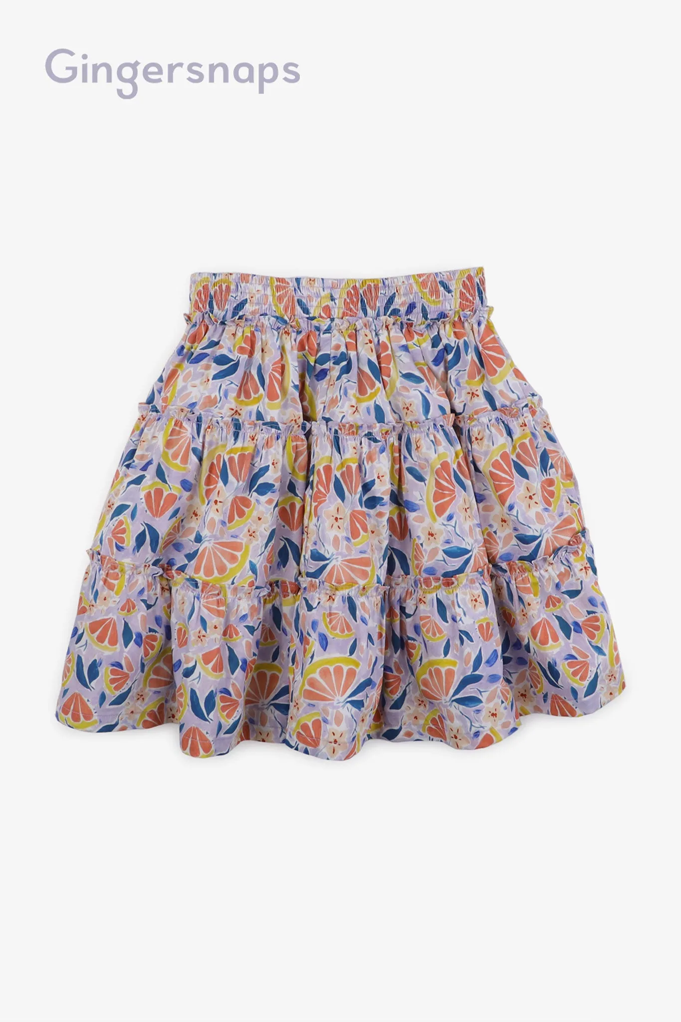 Gingersnaps Printed Tiered Skirt