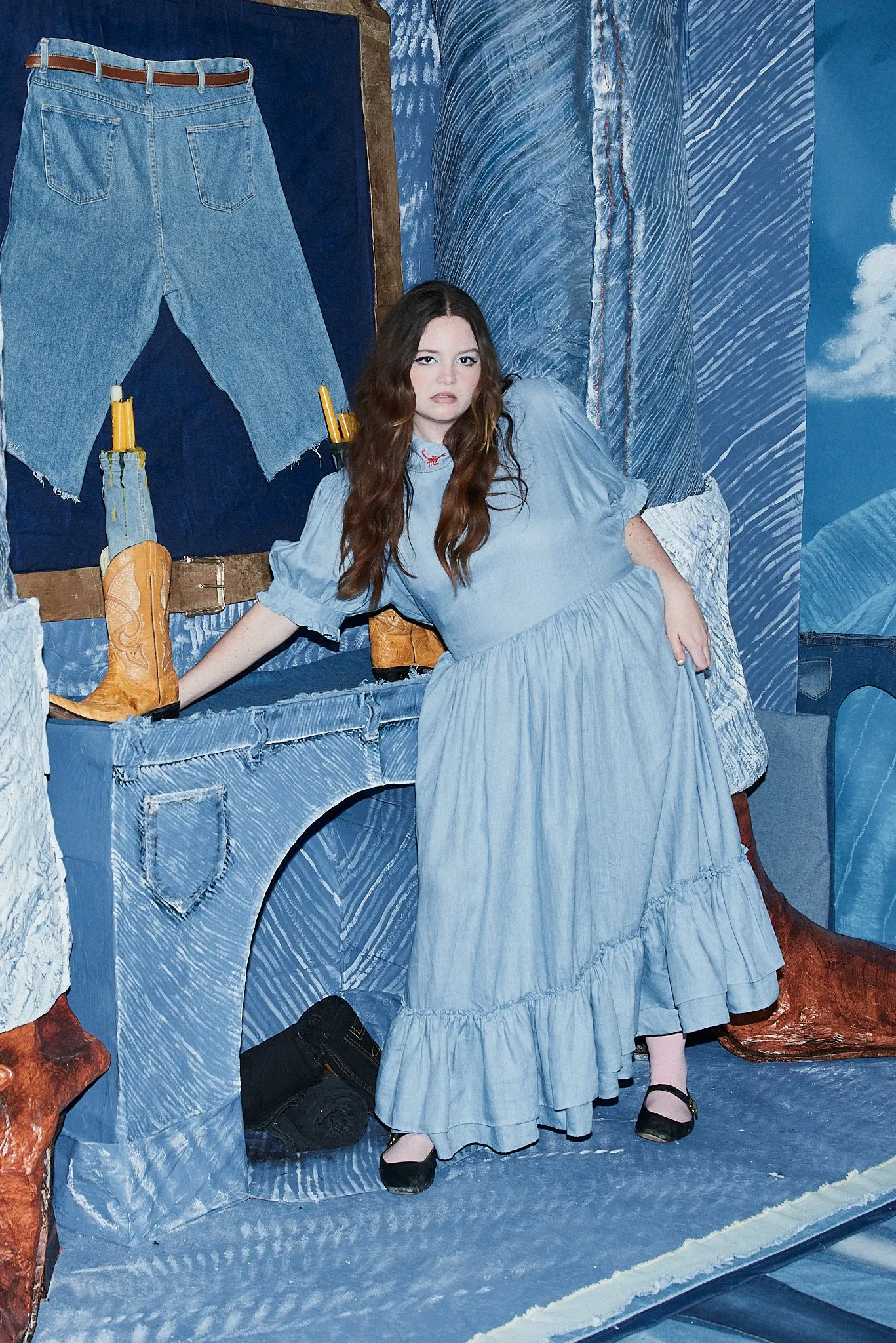 Good Girl Scorpion Linen Dress