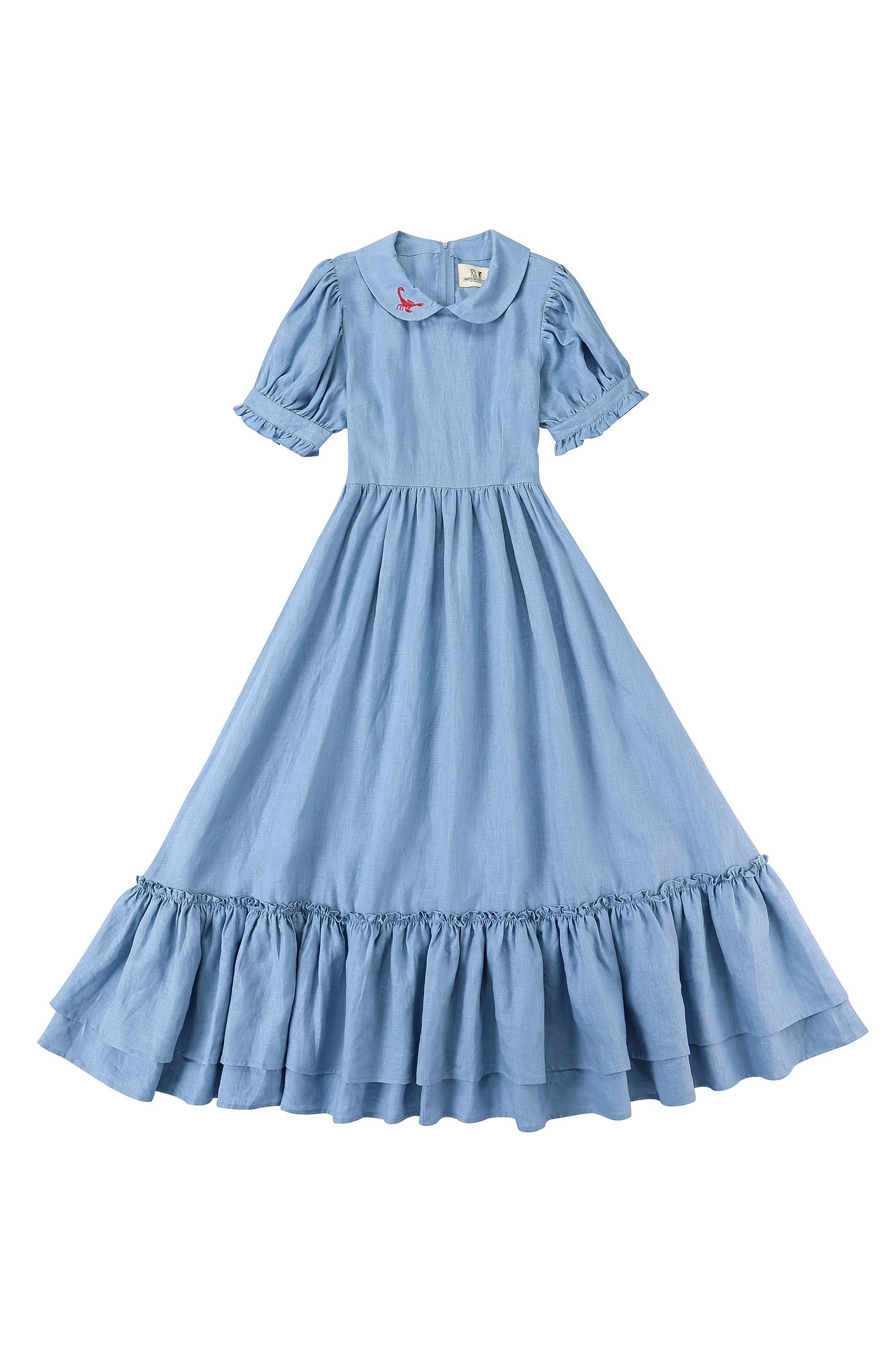 Good Girl Scorpion Linen Dress