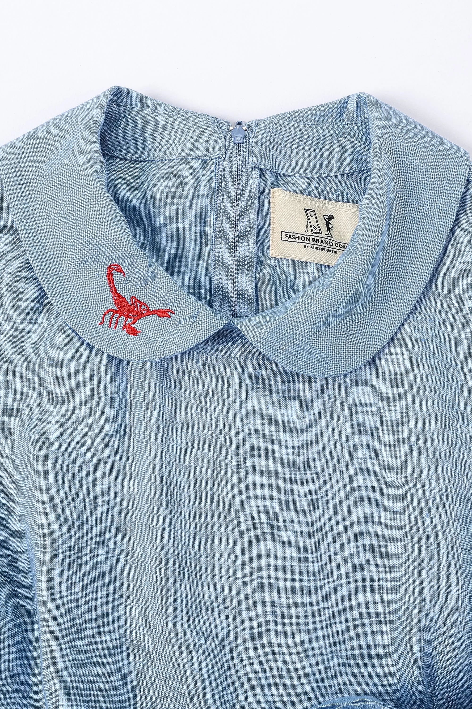 Good Girl Scorpion Linen Dress