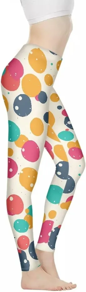 Graffiti Painting Women's High Waist Pants Camouflage Green Yoga Trousers Pants Modern Arts Running Leggings