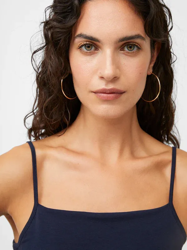 Great Plains Organic Fitted Cami-Classis Navy-J60ZO