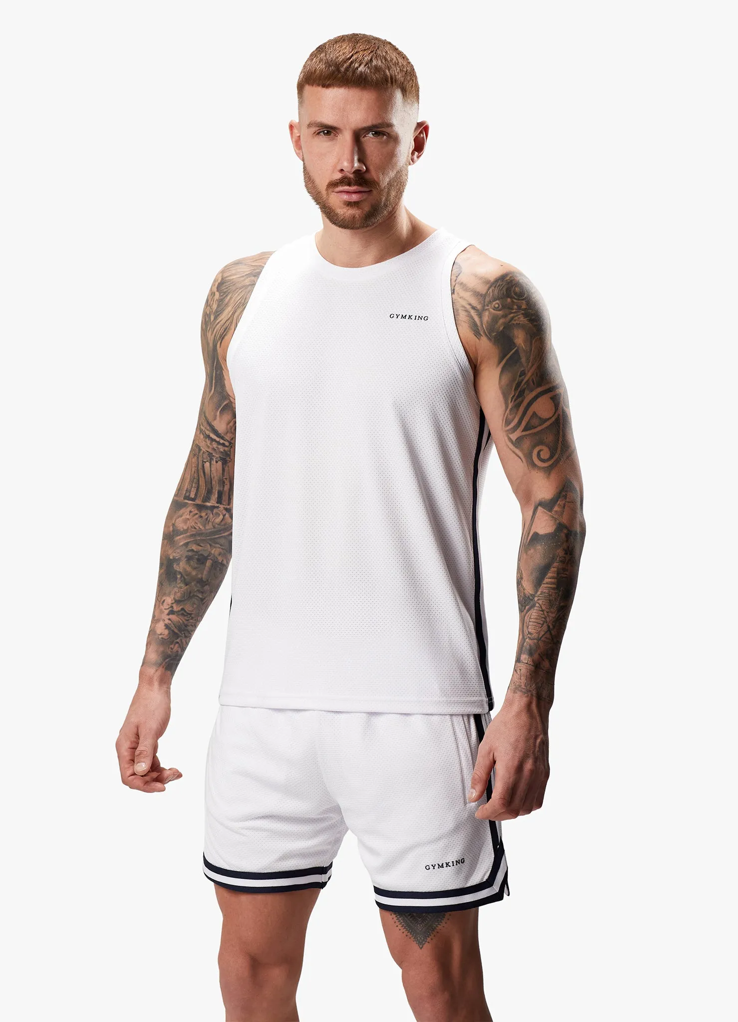 Gym King Higher State Vest - White