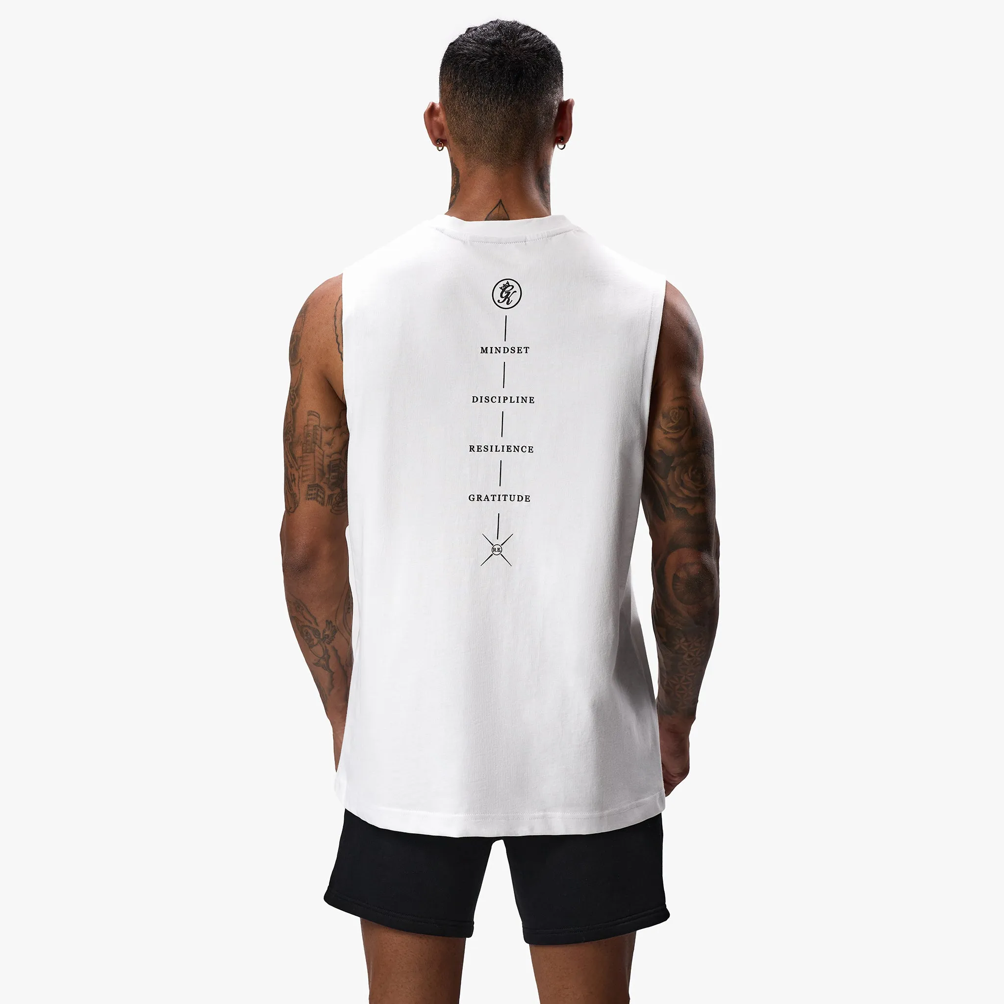 Gym King Stoic Tank - White