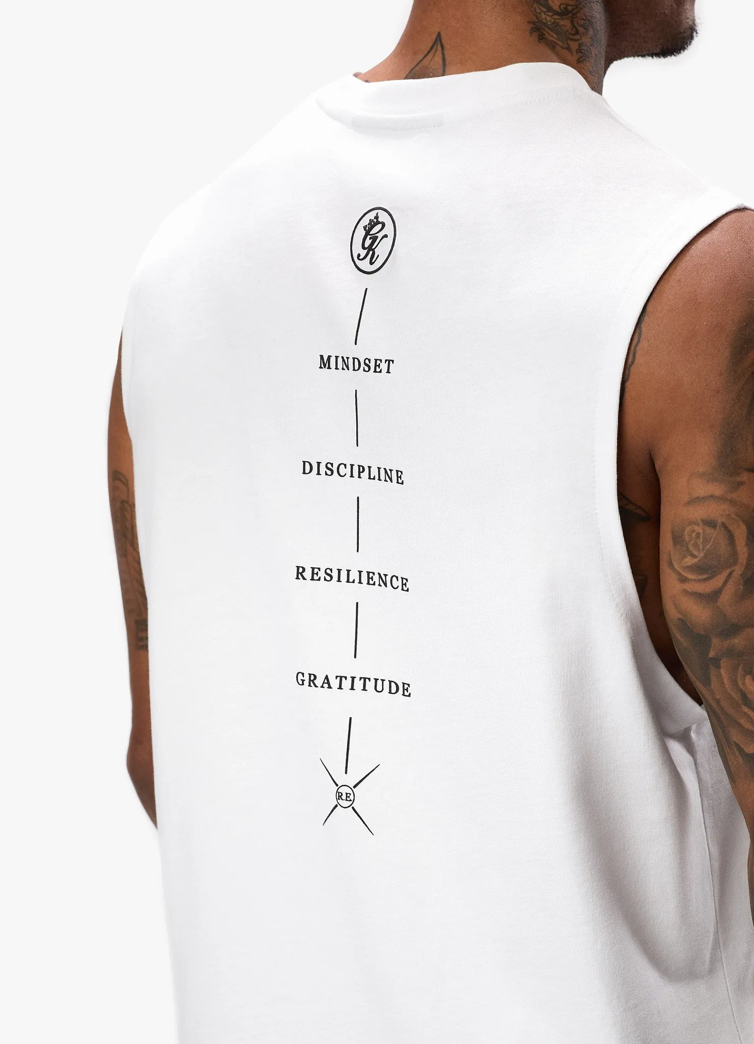 Gym King Stoic Tank - White