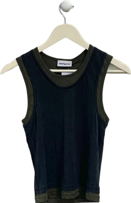 H2OFagerholt Black/Green Vest Top UK S